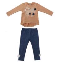 ست لباس دخترانه ویا گرلز مدل 51573B Via Girls 51573B Baby Girl Clothing Set