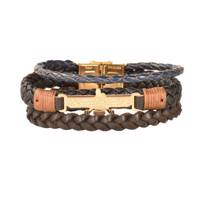 دستبند چرمی کهن چرم طرح فروهر مدل BR162 - Kohan Charm faravahar BR162 Leather Bracelet