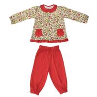 ست لباس دخترانه آدمک مدل 2623001R Adamak 2623001R Baby Girl Clothing Set