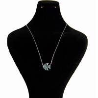 گردنبند ماهی فیروزه نقره جیکس ویمن مدل NSV013 Jix Women NSV013 Silver Necklace