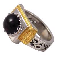 انگشتر نقره تاج گوهر مدل TG208