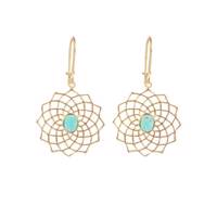 گوشواره طلا 18 عیار ترنج مدل TE13