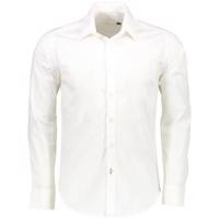 پیراهن نخی آستین بلندسفید مردانه پبونی مدل CW PEBONI CW long sleeve coton shirt