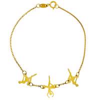 دستبند طلا 18 عیار ماهک مدل MB0352 Mahak MB0352 Gold Bracelet