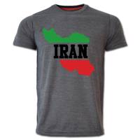 تی شرت آستین کوتاه طرح ایران کد SKH07