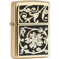 فندک زیپو مدل Gold Floral Flourish کد 20903 - Zippo Gold Floral Flourish 20903 Lighter