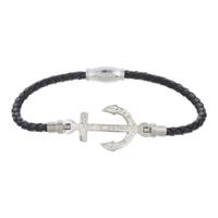 دستبند سواروسکی مارنا گالری مدل D Black - Marena Gallery D Black Bracelet