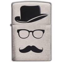 فندک زیپو مدل Mustache and Hat کد 28648 Zippo Mustache and Hat 28648 Lighter