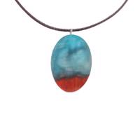 گردنبند چوب و رزین ریلماری مدل WN52 - Rilmary wood and resin Necklace WN52