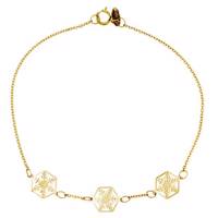 دستبند طلا 18 عیار ماهک مدل MB0359 Mahak MB0359 Gold Bracelet