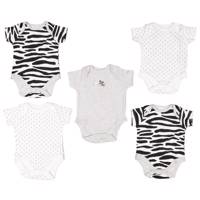 ست زیر دکمه دار آستین کوتاه مادرکر مدل E7887008 بسته 5 عددی Mothercare E7887008 Under Button With Short Sleeves Set Pack Of 5