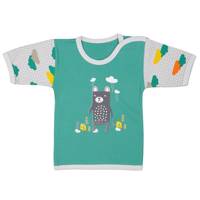 تی شرت آستین کوتاه نوزادی ندا و ساراگل مدل 1019 Neda And Saragol 1019 Baby T-Shirt With Short Sleeve