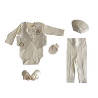 ست لباس نوزادی بی بی بادم مدل 22344 Baby badem Model 22344 Boy Baby Clothing Set