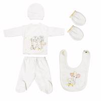 ست لباس نوزادی ببیتوف مدل 860Yellow - Bebitof 860Yellow Baby Clothes Set