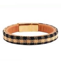 دستبند چرمی آتیس مدل I1500BR Atiss I1500BR Leather Bracelet