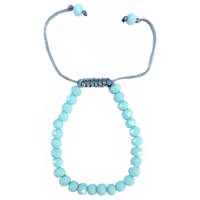 دستبند عود مدل 100098 طرح کریستال آبی روشن Oood 100098 Cristal Light Blue Bracelet