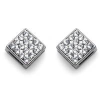 گوشواره کریستال الیور وبر مدل مربع 001-9634 Oliver Weber 9634-001 Quad Crystal Earring