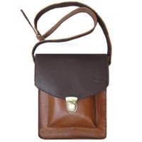 کیف رودوشی تمام چرم طبیعی دستدوز مژی مدل pa