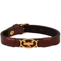 دستبند چرمی کهن چرم طرح تولد آبان مدل BR22-12 Kohan Charm BR22-12 Leather Bracelet