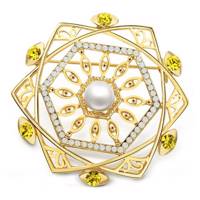 گل سینه شهر جواهر مدل SJ-BR024 Shahrejavaher SJ-BR024 Brooch