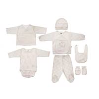 ست لباس نوزادی کارامل مدل ZK2187G Caramell ZK2187G Baby Clothes Set