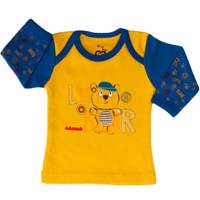 تی شرت آستین بلند نوزادی آدمک مدل Little Bear - Adamak Little Bear Baby T Shirt With Long Sleeve