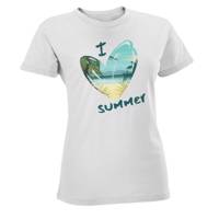 تی شرت زنانه مسترمانی مدل i love summer کد 64