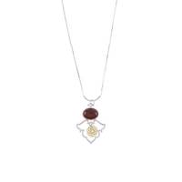 گردنبند ناردونه طرح ترنج سرخ نقره مدل NP11 Nardoone Toranj Sorkh Noghre Necklace NP11