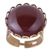 انگشتر ناردونه مدل گرد گل عقیق سنتی Nardone ring