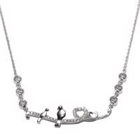 گردنبند نقره شهر جواهر مدل SJ-ZN017 Shahrejavaher SJ-ZN017 Silver Necklace