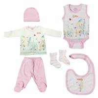 ست لباس نوزادی عزیز ببه مدل 005177 Aziz Bebe 005177 Baby Clothes Set