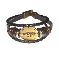 دستبند چرمی الفین طرح ماه شهریور مدل el02047 - Elfin el02047 Leather Bracelet