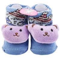 جوراب عروسکی بور بیر طرح گربه بنفش Baoer Beier Voilet Cat Socks