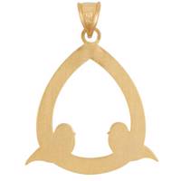 آویز گردنبند طلا 18 عیار رزا مدل N002 Rosa N002 Gold Necklace Pendant Plaque