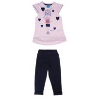 ست لباس دخترانه بنو بنت مدل L012P - Beno Bent L01P Girls Clothes Set