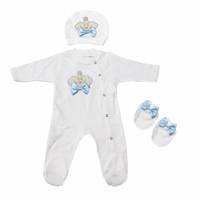 ست لباس نوزادی ادا بیبی مدل 1218Blue EdaBaby 1218Blue Baby Clothes Set