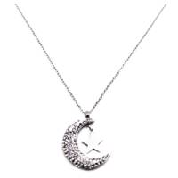 گردنبند کیدتونز مدل ماه و ستاره کد KBG-008