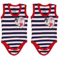 ست زیر دکمه دار رکابی پوشیران مدل Sailboat بسته 2 عددی Pooshiran Sailboat Under Button Singlet Set Pack Of 2