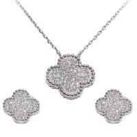 نیم ست نقره شهر جواهر مدل SJ-ZSE025 Shahrejavaher SJ-ZSE025 Silver Half Set