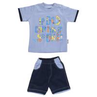 ست لباس پسرانه آدمک مدل 1676001LB Adamak 1676001LB Baby Boy Clothing Set