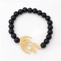 دستبند مهره ای نایس لند طرح عشق مدل B15