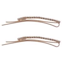 سنجاق سر مارنا گالری مدل B689 Roz Gold بسته دو عددی Marena Gallery B689 Gold Hairpin Pack of 2