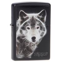 فندک زیپو مدل White Wolf کد 28303 Zippo White Wolf 28303 Lighter