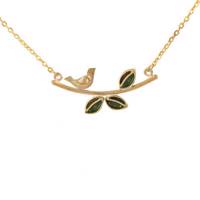گردنبند برنجی دل آویز طرح آواز کد 193043
