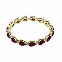 دستبند طلا اونیکست مدل 1787 Ruby Onixset 1787 Ruby Gold Bracelet