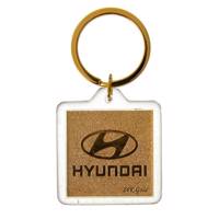 جاسوییچی ورق طلا گالری الون طرح هیوندای کد 198001 Alone Gallery 198001 Hyundai Key Ring