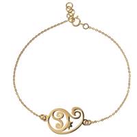 دستبند طلای 18 عیار رزا مدل BC12 Rosa BC12 Gold Bracelet