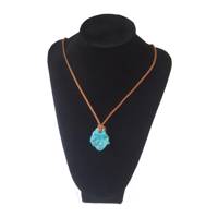 گردنبند آویز فیروزه راف بلو استون کد 396111402 Blue Stone 396111402 turquoise