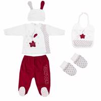 ست لباس نوزادی TonTonمدل 215 TonTon 215 Baby Clothes Set