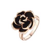 انگشتر ایزابلا مدل رز سیاه Izabella Black Rose Ring